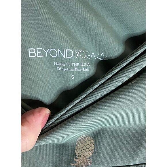 Beyond Yoga Metallic Pineapple Print Leggings-sz Small - Picture 3 of 6
